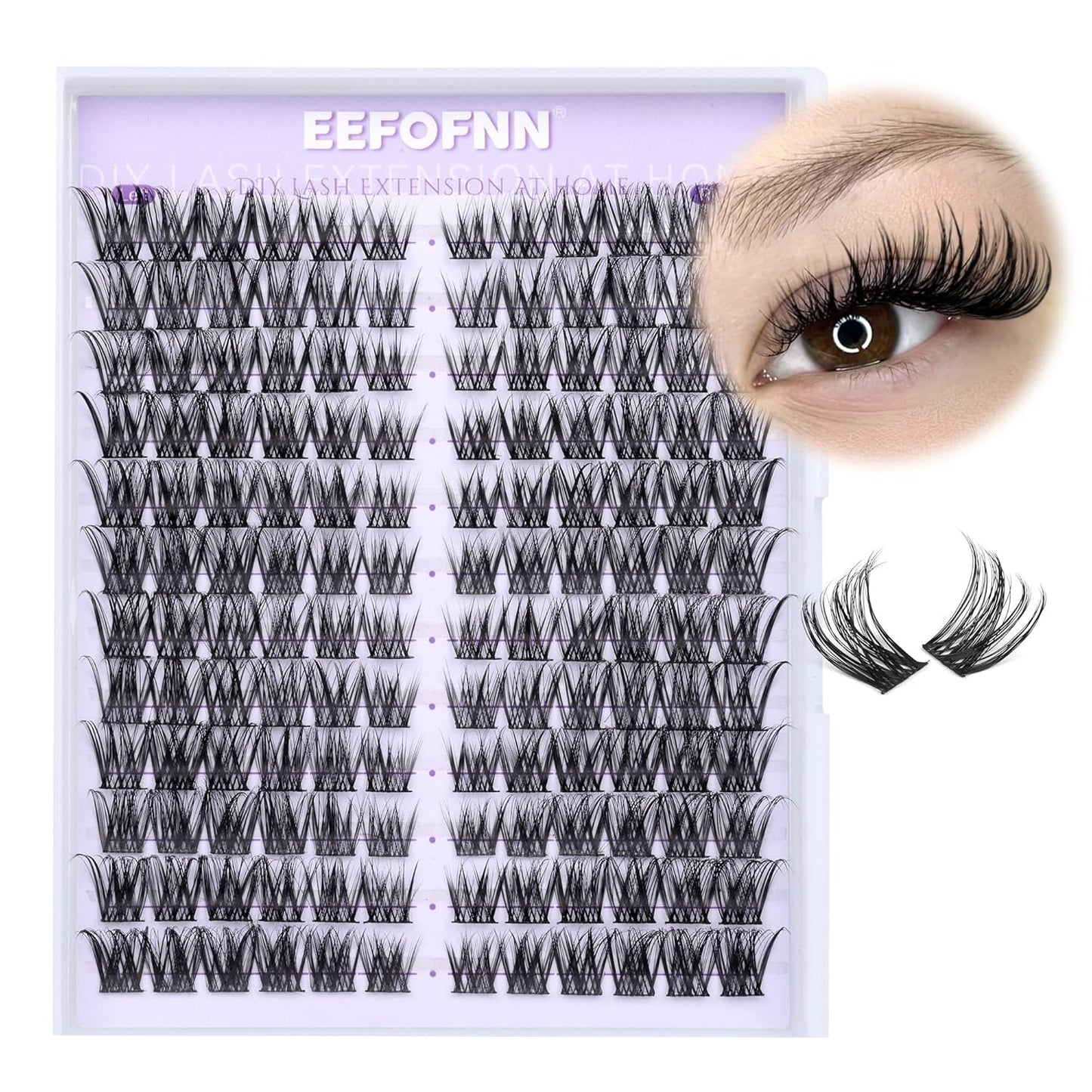 Kovelle Natural Cat Eye lash clusters refill